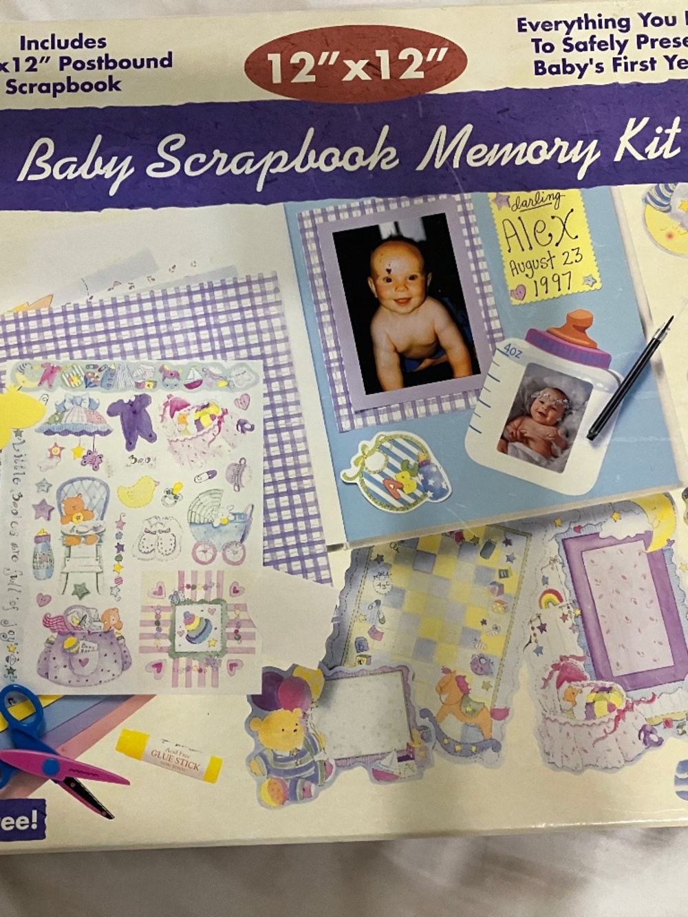 Baby scrapbook kit